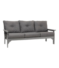 L.L.BeanAll-Weather Patio Sofa with Textured Cushion, Slate Gray