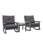 L.L.BeanAll-Weather Patio Rocker Set with Side Table, Slate Gray