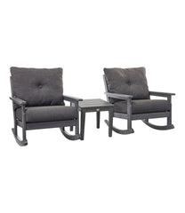 L.L.BeanAll-Weather Patio Rocker Set with Side Table, Slate Gray