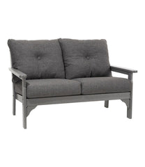 L.L.BeanAll-Weather Patio Loveseat with Textured Cushion, Slate Gray