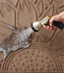 L.L.BeanEveryspace Recycled Waterhog Doormat, Half Round, Sunflower