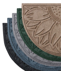 L.L.BeanEveryspace Recycled Waterhog Doormat, Half Round, Sunflower