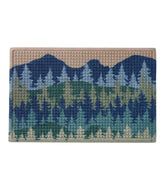 L.L.BeanPrinted Recycled Waterhog Doormat, Pine Trees