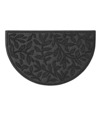 L.L.BeanHeavyweight Recycled Waterhog Doormat, Half Round, Woodland Leaf