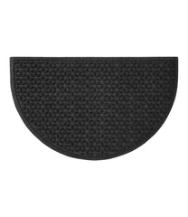 L.L.BeanHeavyweight Recycled Waterhog Doormat, Half Round, Blooming Circles