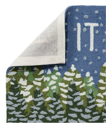 L.L.BeanIndoor/Outdoor Vacationland Rug, Frosted Trees