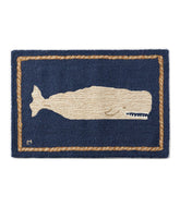 L.L.BeanWool Hooked Novelty Rug, Whale