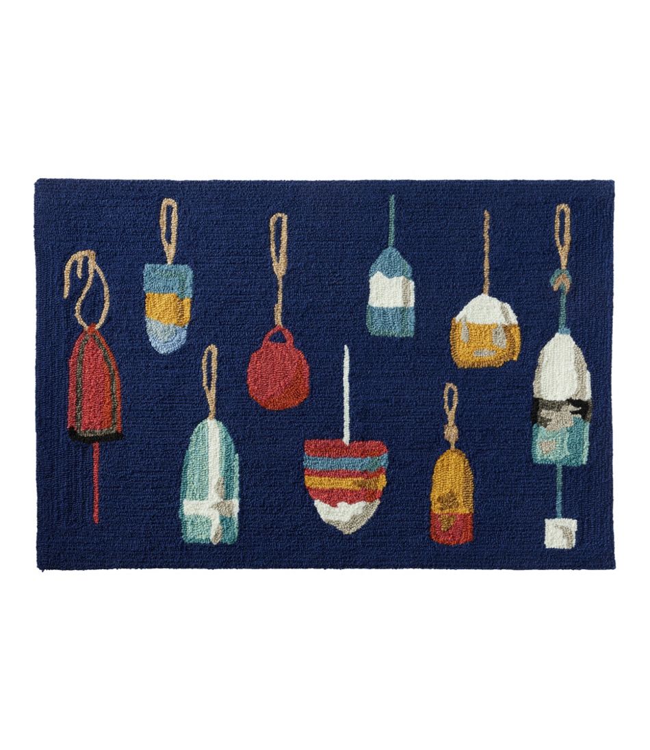 L.L.BeanIndoor/Outdoor Vacationland Rug, Buoys