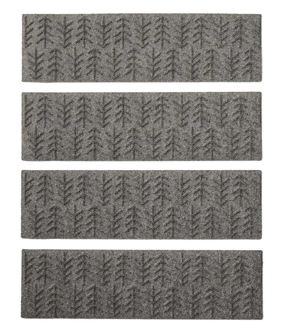 L.L.BeanEveryspace Recycled Waterhog Mat, Stair Treads, Set of Four, Trees