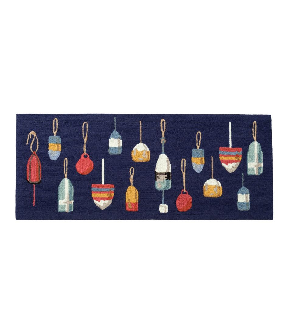 L.L.BeanIndoor/Outdoor Vacationland Runner, Buoys