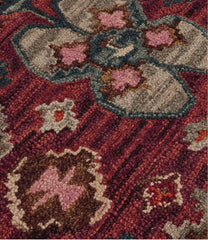 L.L.BeanDouble Border Wool Hooked Runner, Sienna Multi