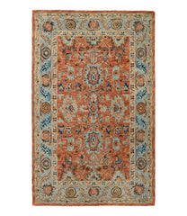 L.L.BeanSingle Border Terracotta Wool Tufted Rug