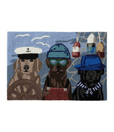 L.L.BeanIndoor/Outdoor Vacationland Rug, Seaside Dogs