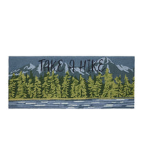 L.L.BeanIndoor/Outdoor Vacationland Runner, Lakeside Mountain Scene