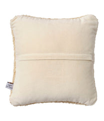 L.L.BeanWool Hooked Throw Pillow, Yellow Dog, 14" x 14"