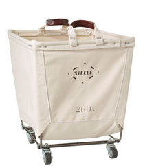 L.L.BeanSteele Two Bushel Small Carry Basket with Casters