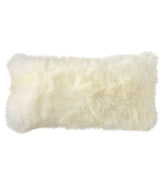 L.L.BeanSheepskin Throw Pillow, 11" x 22"