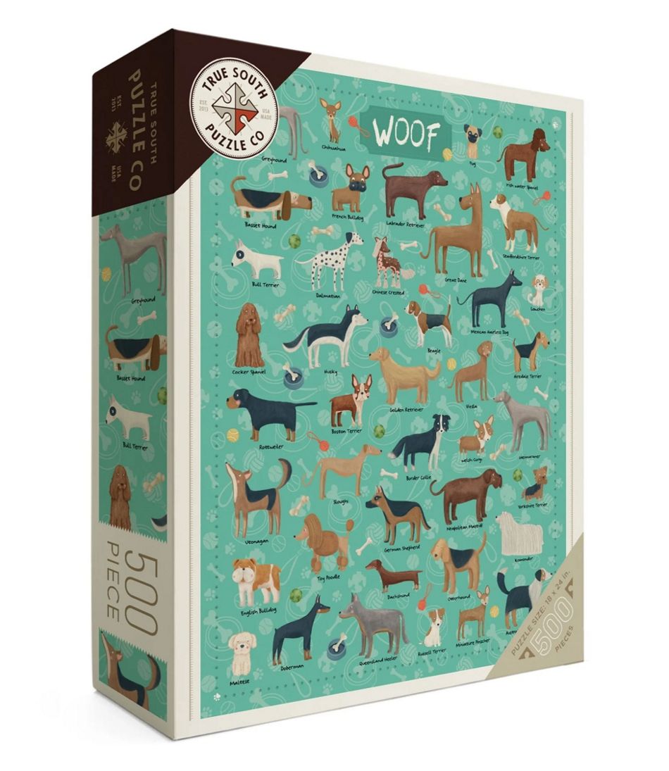 L.L.BeanWoof Dogs Puzzle, 500 Pieces