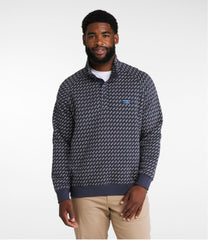 L.L.BeanMen's Bean's Quilted Sweatshirt, Mockneck, Print