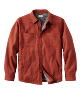 L.L.BeanMen's Katahdin Performance Flannel Shirt-Jacket, Hi-Pile Fleece-Lined Solid