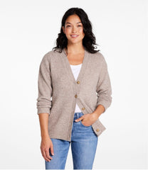 L.L.BeanWomen's Bean's Classic Ragg Wool Sweater, Button-Front Cardigan