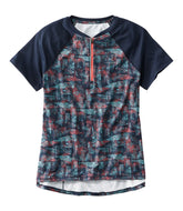 L.L.BeanWomen's Comfort Cycling Jersey Print Short-Sleeve