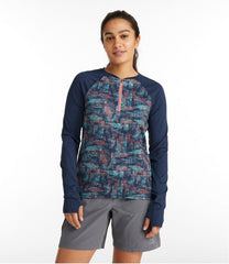 L.L.BeanWomen's Comfort Cycling Jersey, Long-Sleeve Print