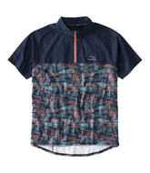 L.L.BeanMen's Comfort Cycling Jersey, Short-Sleeve Print