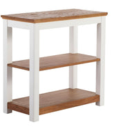 L.L.BeanPainted Farmhouse Two-Shelf Console, Wood Top