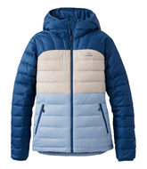 L.L.BeanWomen's Bean's Down Hooded Jacket, Colorblock