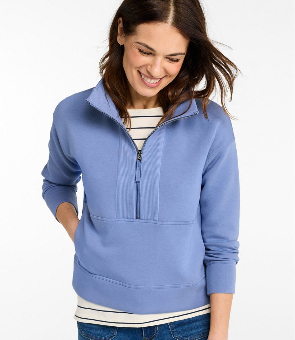 L.L.BeanWomen's CloudSoft Top, Half-Zip Pullover