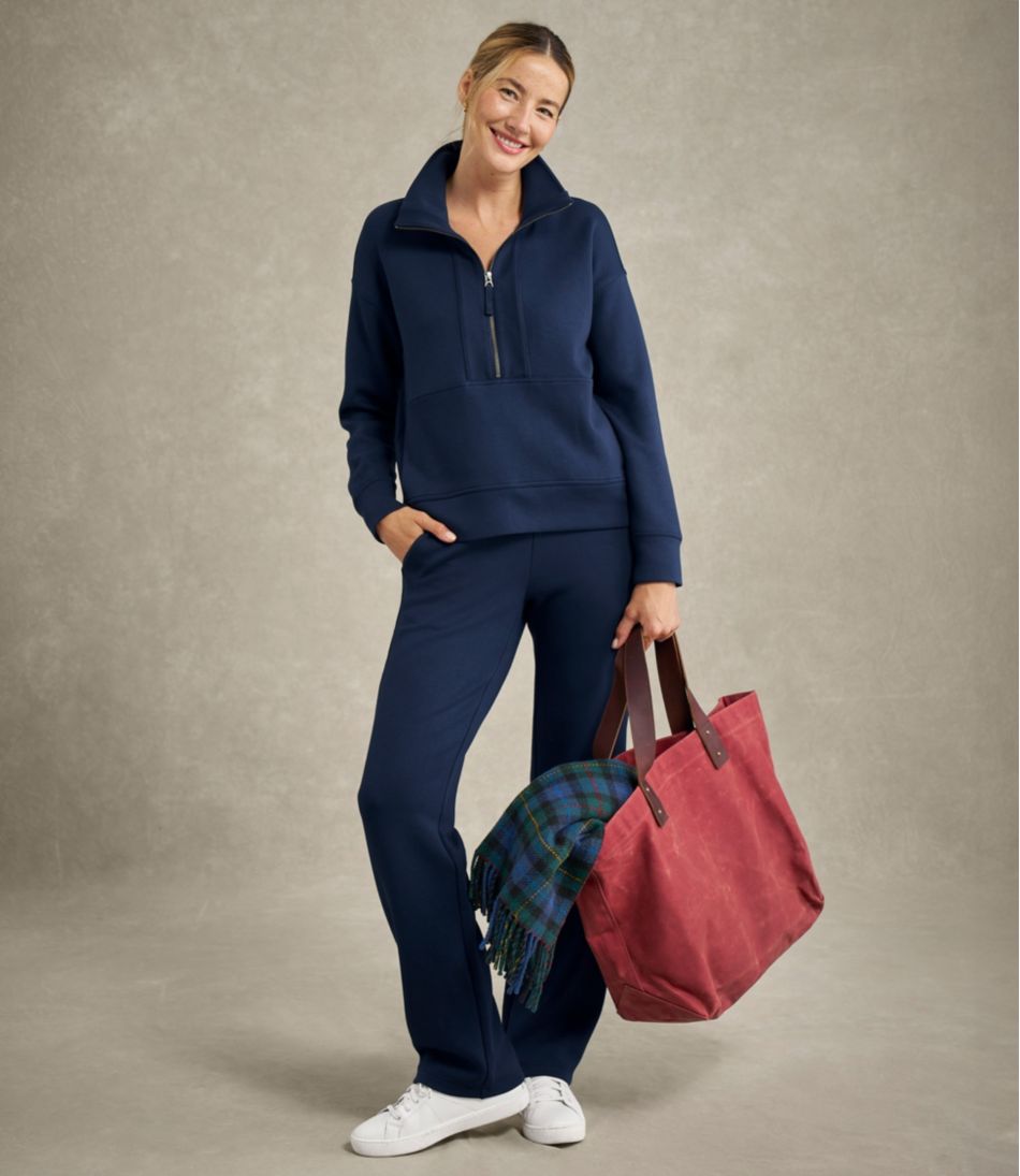 L.L.BeanWomen's CloudSoft Top, Half-Zip Pullover
