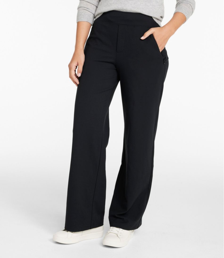 L.L.BeanWomen's Go-Anywhere Pants, High-Rise Wide-Leg