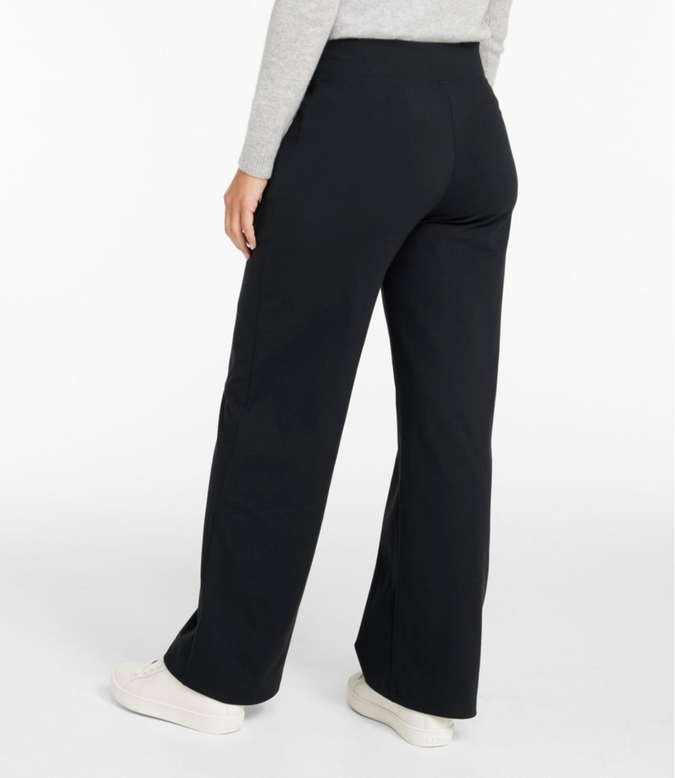 L.L.BeanWomen's Go-Anywhere Pants, High-Rise Wide-Leg