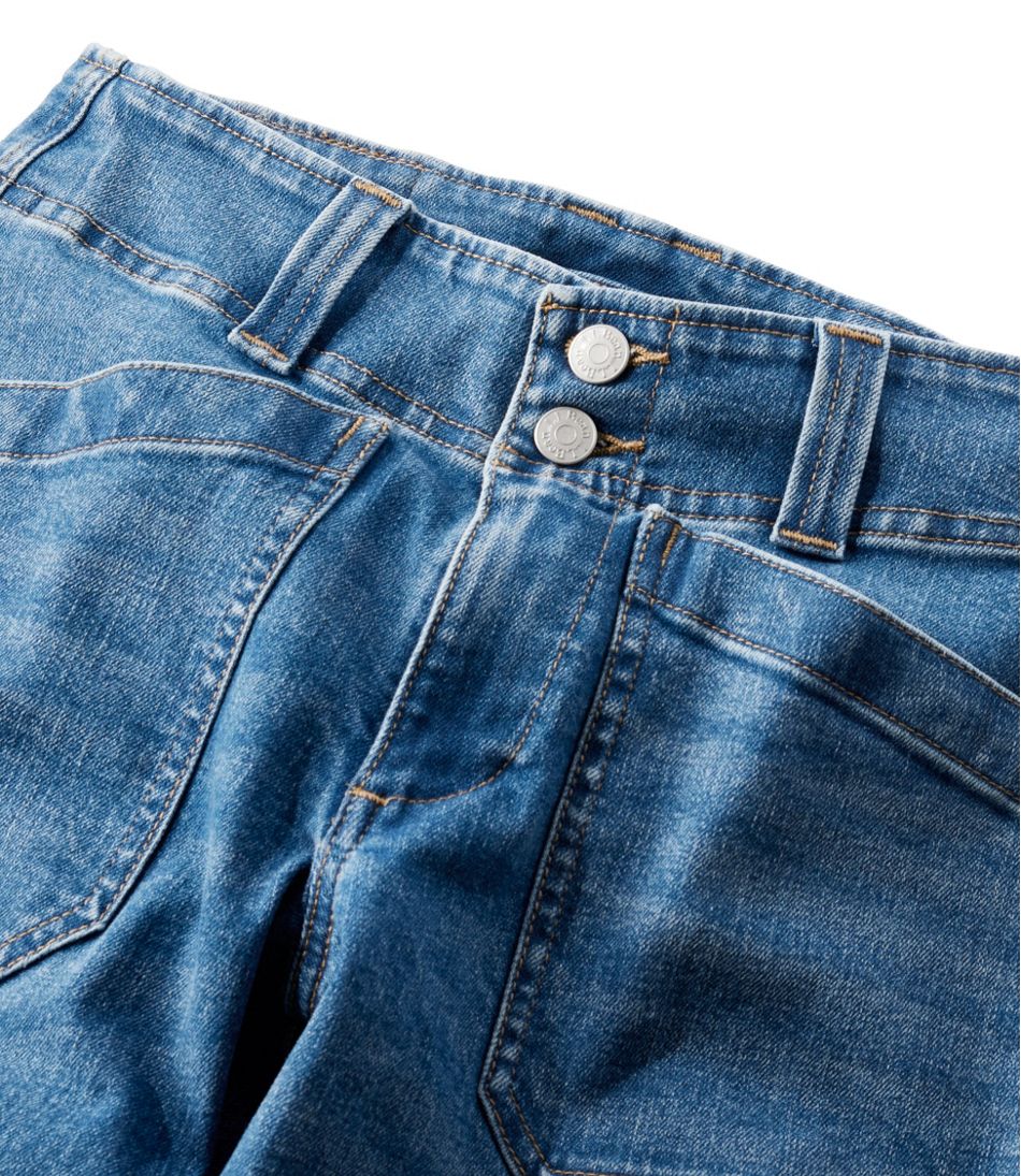 L.L.BeanWomen's 1912 Field Denim Pants, Mid-Rise Ankle Utility