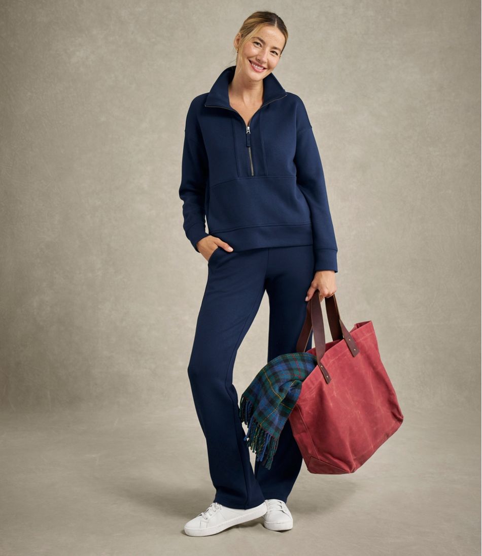 L.L.BeanWomen's CloudSoft Pants, Mid-Rise Straight-Leg