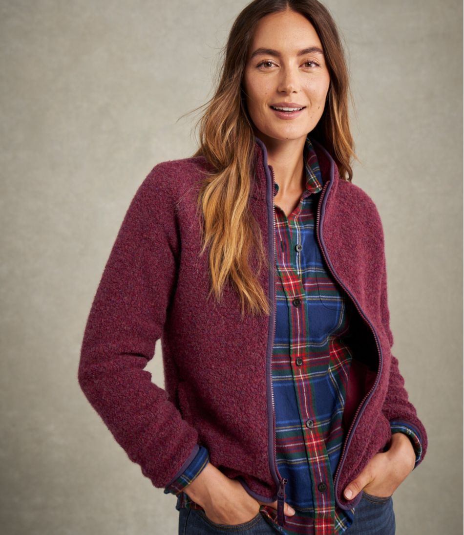 L.L.BeanWomen's All Season Wool Fleece Full-Zip Jacket
