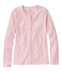 L.L.BeanWomen's Pima Cotton Tee, Long-Sleeve Crewneck Cardigan