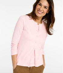 L.L.BeanWomen's Pima Cotton Tee, Long-Sleeve Crewneck Cardigan