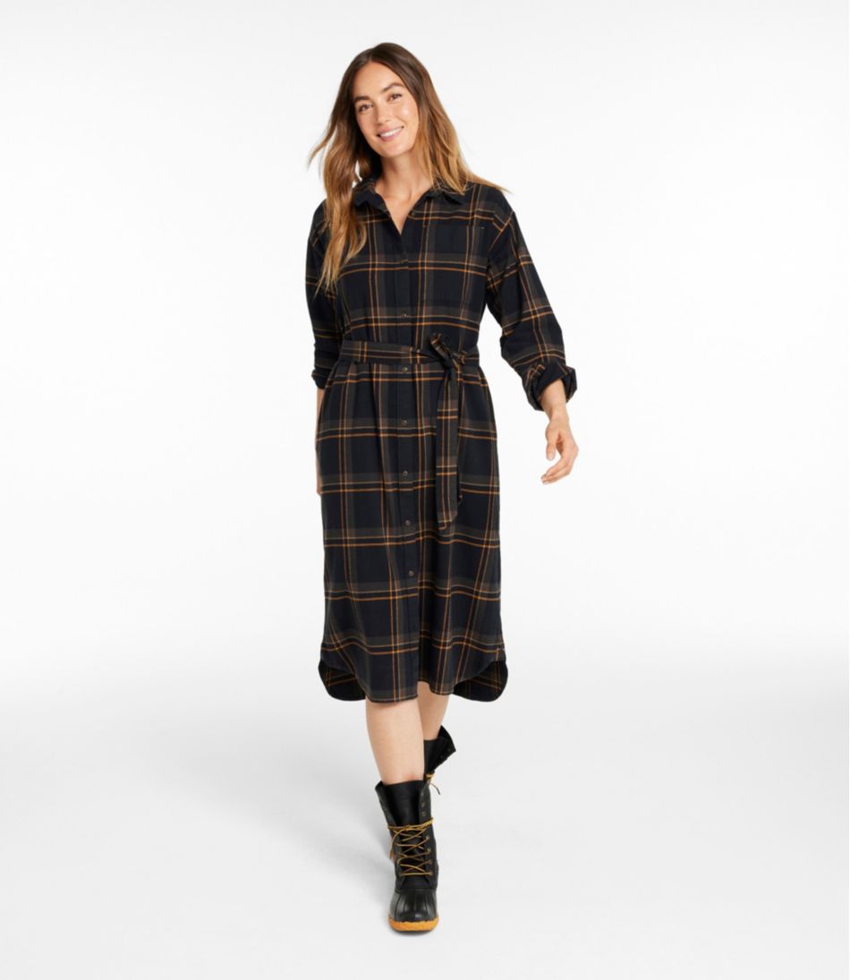 L.L.BeanWomen's Signature Camp Flannel Midi Dress