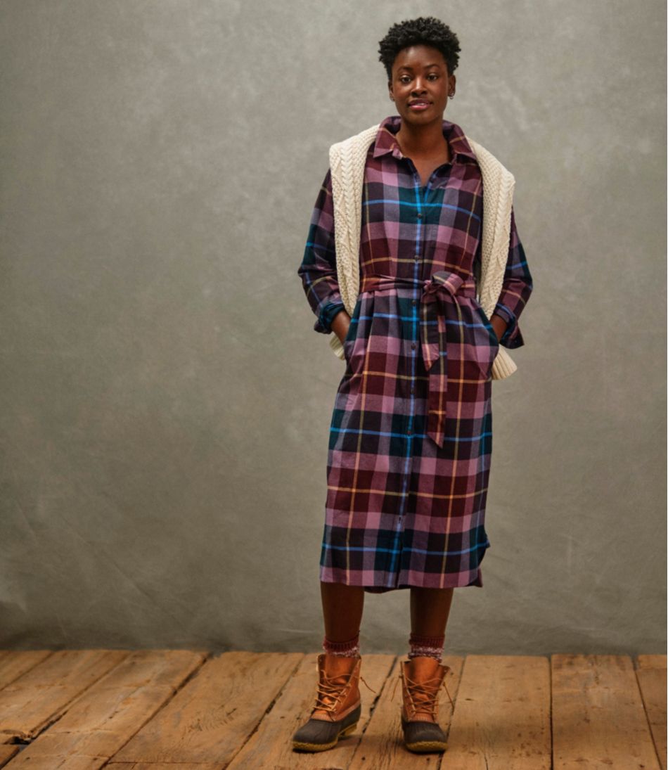 L.L.BeanWomen's Signature Camp Flannel Midi Dress