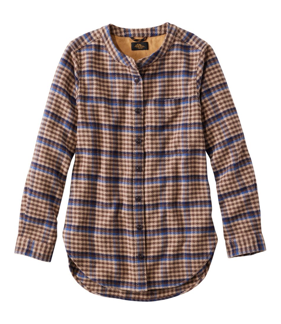 L.L.BeanWomen's Signature 1933 Collarless Chamois Tunic, Plaid