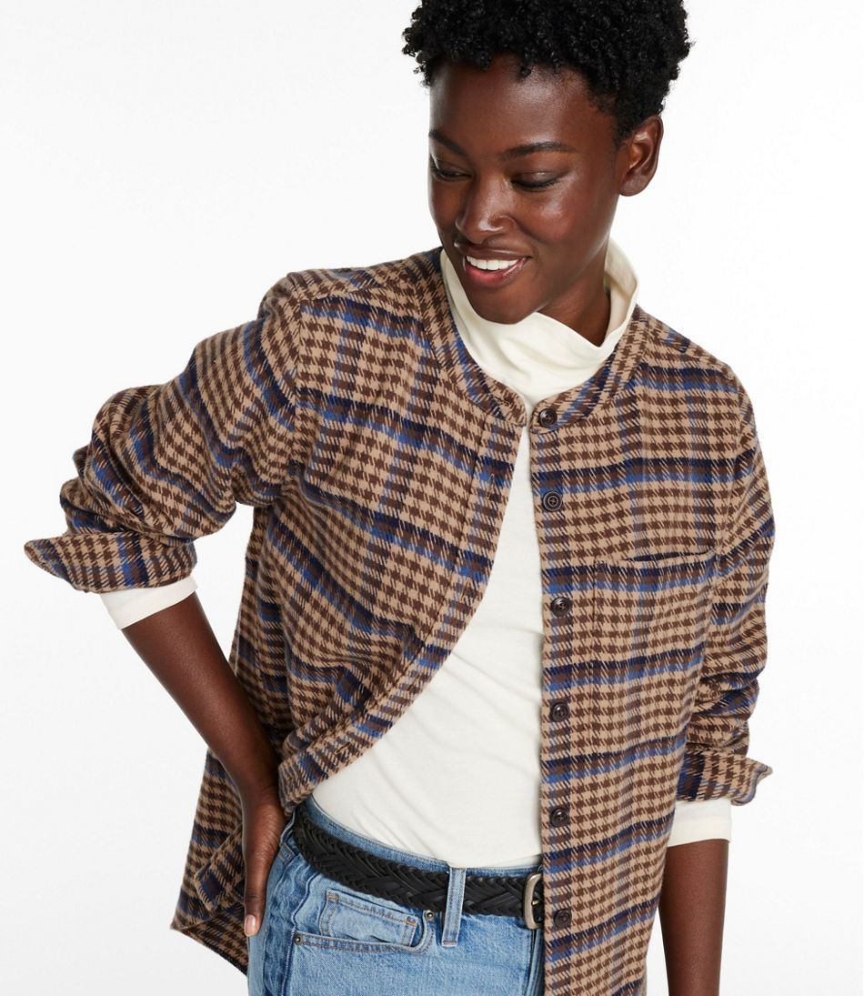 L.L.BeanWomen's Signature 1933 Collarless Chamois Tunic, Plaid
