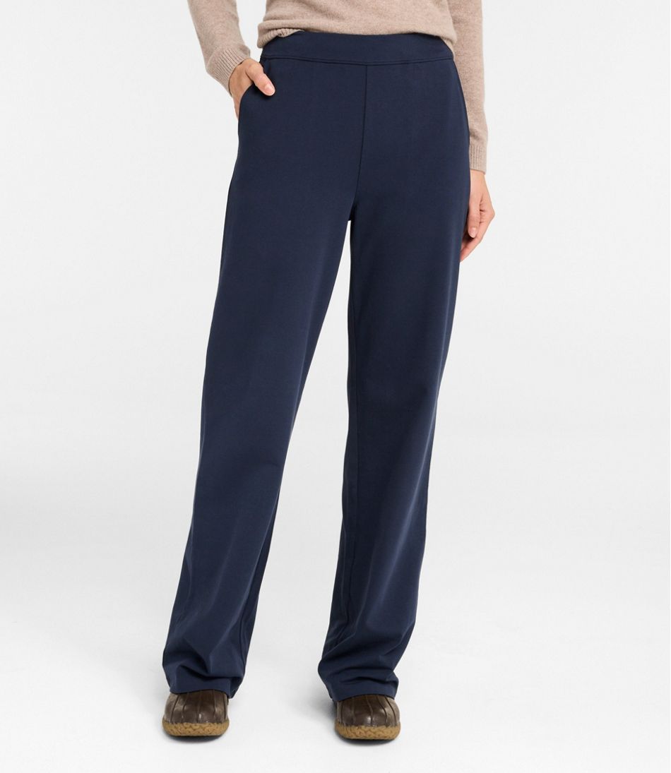 L.L.BeanWomen's Perfect Fit Pants, Wide Straight-Leg