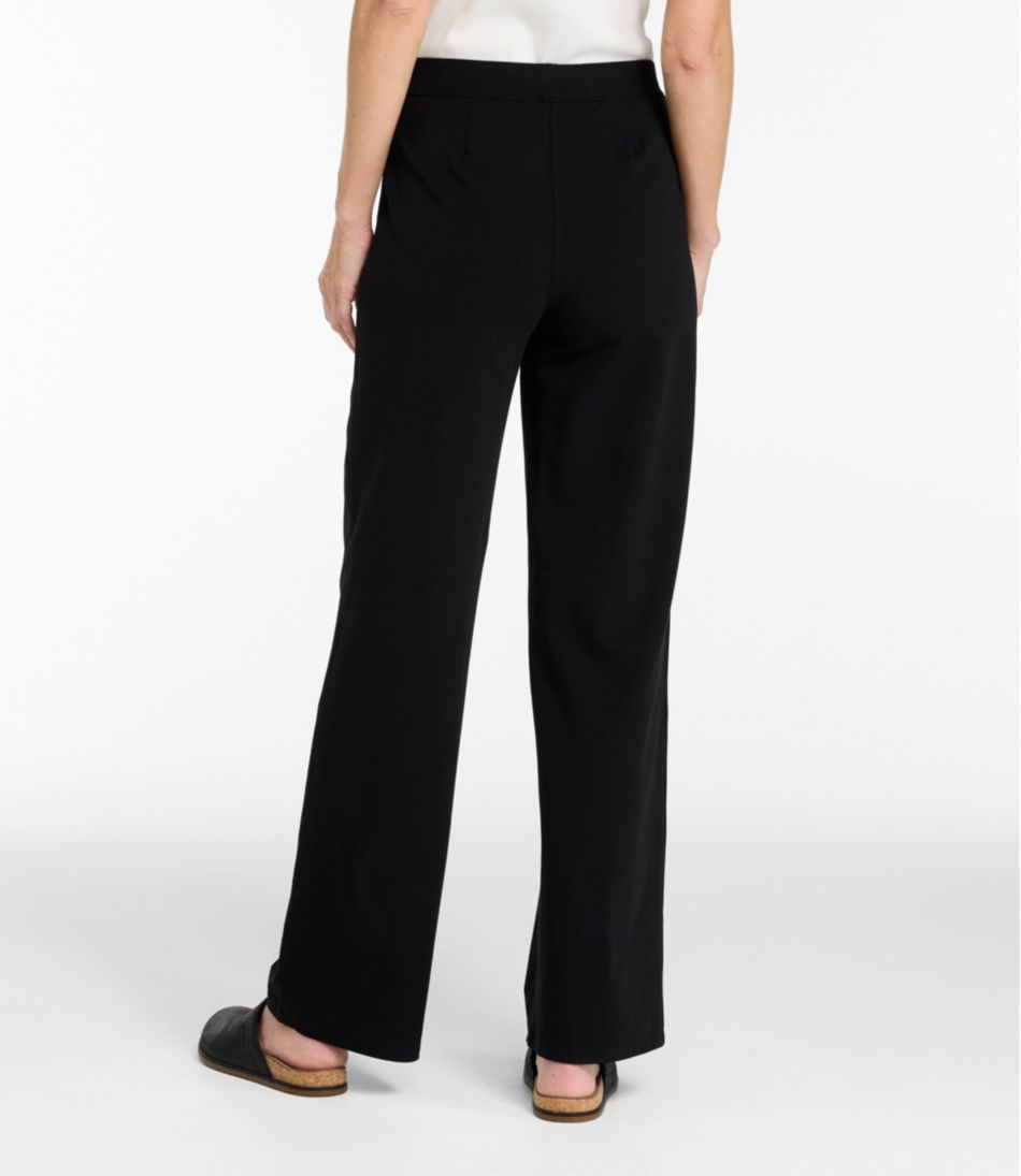 L.L.BeanWomen's Perfect Fit Pants, Wide Straight-Leg