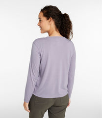 L.L.BeanWomen's Vista Camp V-Neck Pocket Tee, Long-Sleeve
