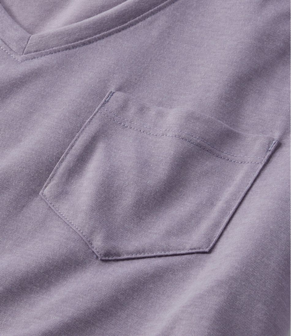 L.L.BeanWomen's Vista Camp V-Neck Pocket Tee, Long-Sleeve