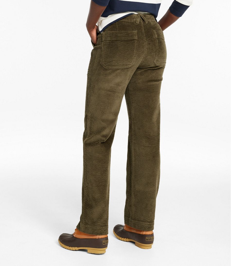 L.L.BeanWomen's Signature Utility Corduroy Pants, Mid-Rise Straight-Leg