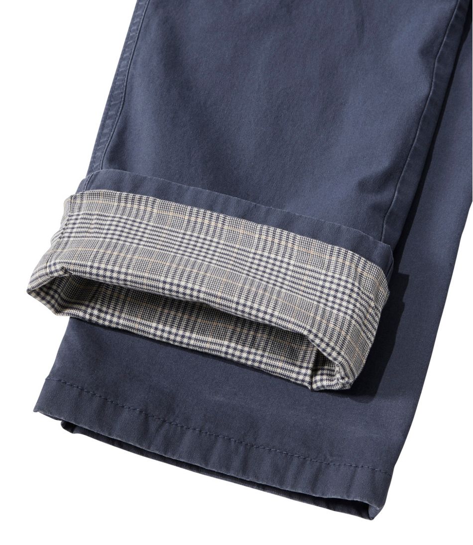 L.L.BeanWomen's 207 Vintage Cotton Canvas Pants, Mid-Rise Straight-Leg Cargo Lined