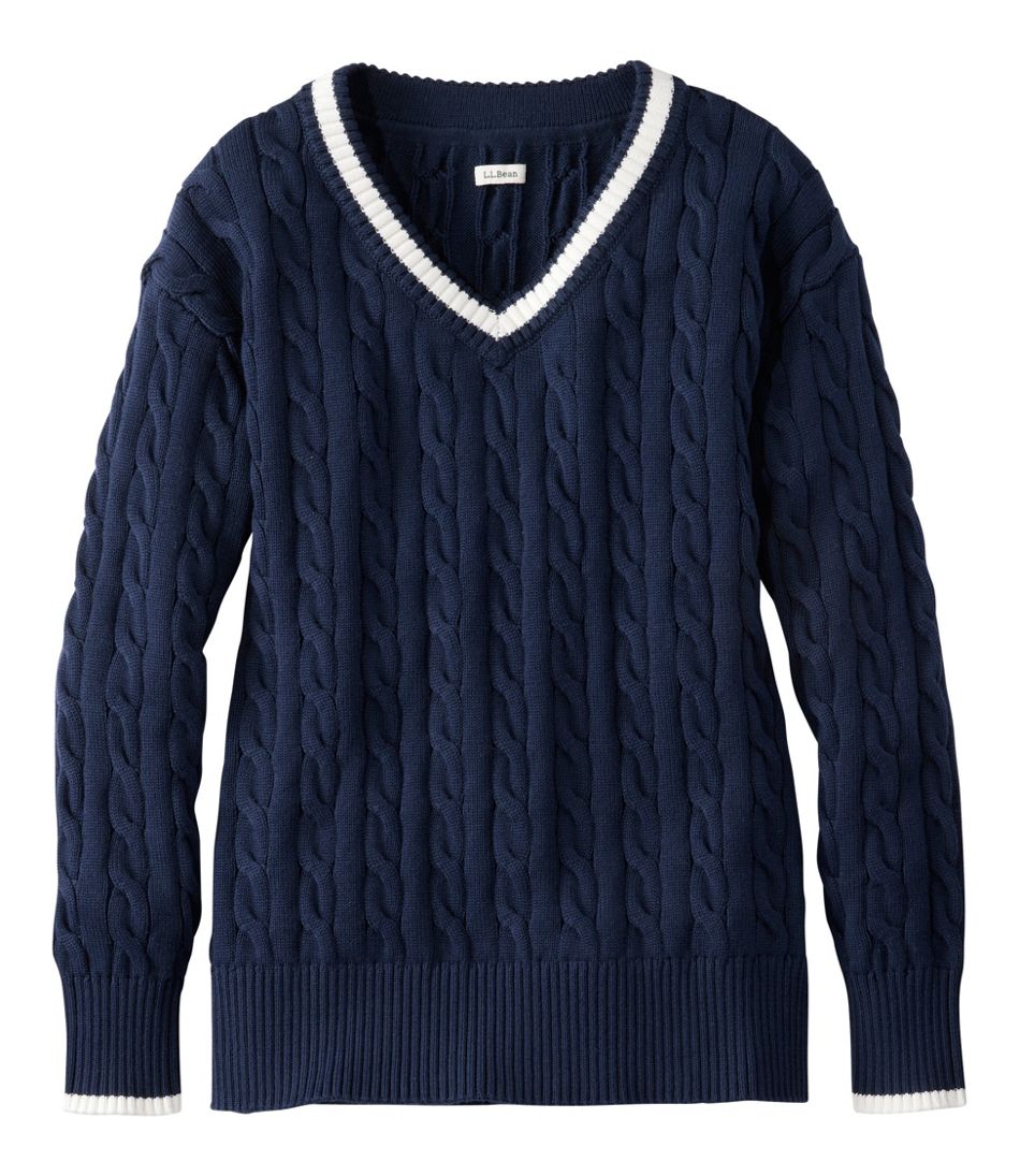L.L.BeanWomen's The Original Double L® Sweater, Cable V-Neck